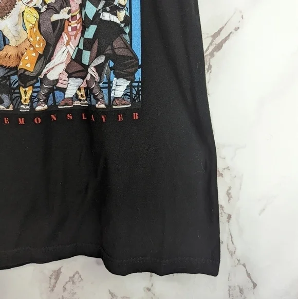 Crunchy Roll Demon Slayer T Shirt Kimetsu No Yaiba Womens Medium Black Season 1 - Picture 5 of 6